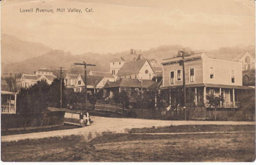 View of Lovell Avenue, Mill Valley, 1907 [postcard]