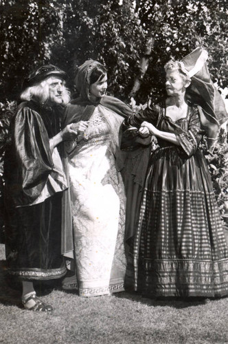 Scene from the 1961 Mountain Play, Robin Hood, written and directed by Dan Totheroh, and performed on Mount Tamalpais [photograph]