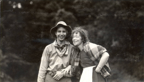 Dan Totheroh, as Ebenezer, and Virginia Whitehead, as Nora, in the 1919 Mountain Play, Tally-Ho, performed on Mount Tamalpais [photograph]