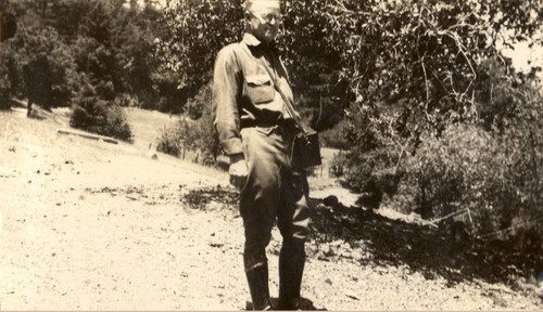 Emerson Knight, landscape engineer for the Mountain Theater on Mount Tamalpais, circa 1934 [photograph]