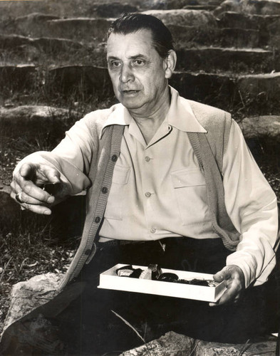 Reginald Travers, director of the 1938 Mountain Play, Tamalpa, performed on Mount Tamalpais [photograph]