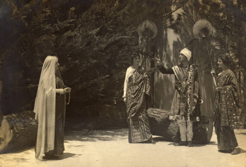 Scene from the Mountain Play, Shakuntala, at the encore performance at Berkeley's Greek Theatre, 1914 [photograph]