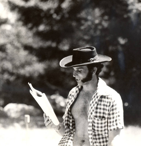 Robin Jackson, Director of the 1969 Mountain Play, The World We Live In, performed on Mount Tamalpais [photograph]