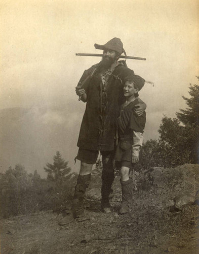 Scene from the 1916 Mountain Play, William Tell, performed on Mount Tamalpais [photograph]