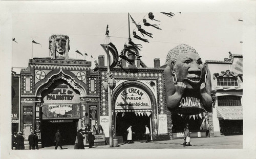 Attractions at “The Zone,” 1915 Panama-Pacific International Exposition [photograph]