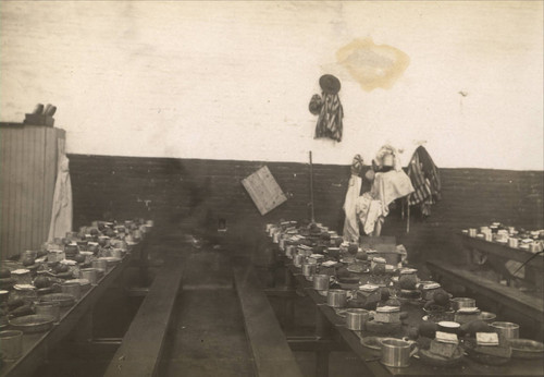 The prisoners' dining room at San Quentin State Prison, Marin County, California, circa 1915 [photograph]