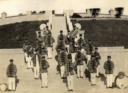 The San Quentin prison band at San Quentin State Prison, Marin County, California, circa 1910 [photograph]