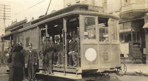 The Alameda streetcar, Alameda, California, circa 1915 [photograph]