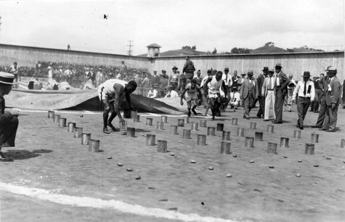 Obstacle race, San Quentin Little Olympics Field Meet, 1930 [photograph]