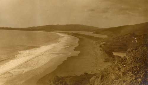 Beach at Willow Camp, today known as Stinson Beach, California, February 1913 [photograph]