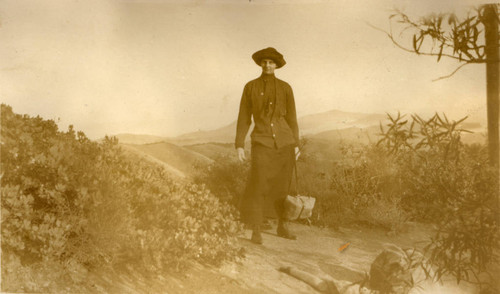 Hiker on Mount. Tamalpais, Marin County, California, 1913 [photograph]