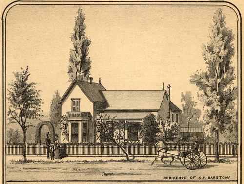 Residence of Simon Fitch Barstow, San Rafael, California, 1884 [illustration]