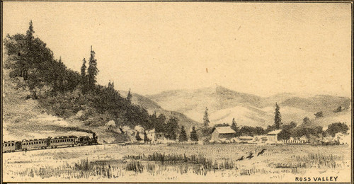 View of Ross Valley, California, 1884 [illustration]