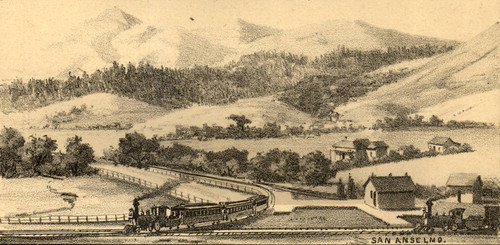 View of San Anselmo, California, 1884 [illustration]