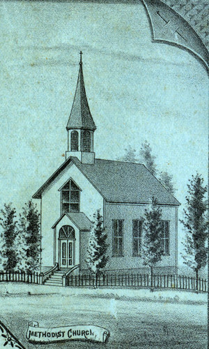 Methodist Church in San Rafael, California, 1884 [illustration]