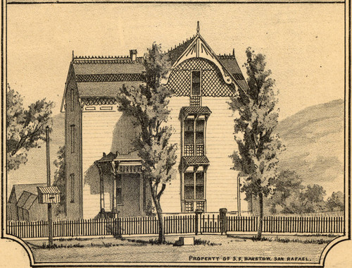 Property of S. F. Barstow, San Rafael, California, 1884 [illustration]