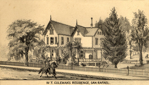 Residence of W. T. Coleman, San Rafael, California, 1884 [illustration]