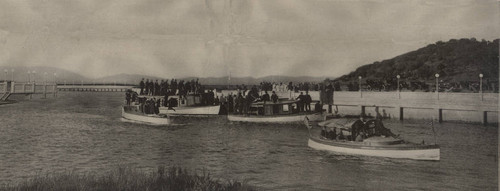 View of Santa Venetia canal way and proposed neighborhood development, San Rafael, California, 1914 [photograph]