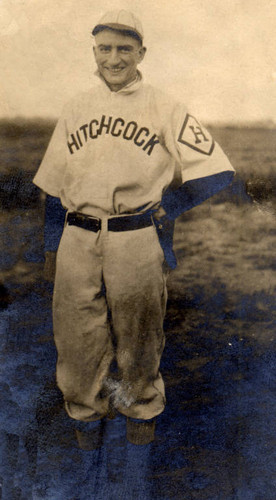 A member of the Hitchcock Military Academy baseball team, circa 1907 [photograph]