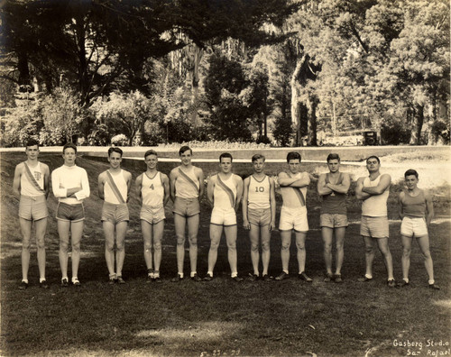 Tamalpais School for Boys track team, San Rafael, California, 1933 [photograph]