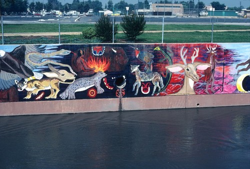 Great Wall of Los Angeles: detail: 1,000 A.D. Early Californians