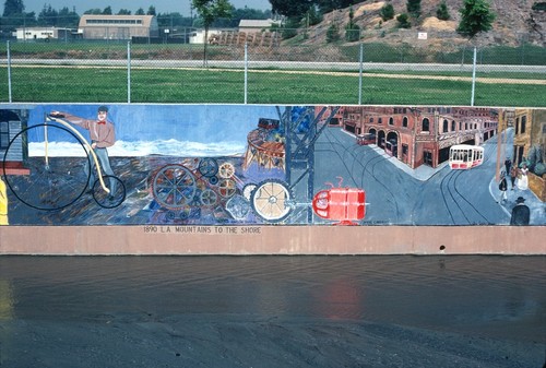 Great Wall of Los Angeles: detail: 1890 Los Angeles Mountains to the Shore