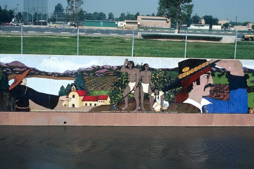 Great Wall of Los Angeles: detail: 1822 Mexican Rule