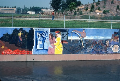 Great Wall of Los Angeles: detail: 1880 Frontier California and 1890 Los Angeles Mountains to the Shore