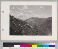 Looking east up the gorge of the North Fork of the Mokelumne from the P.G.&E. road, towards Salt Springs Dam