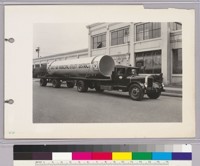 Section of Mokelumne Aqueduct Pipe, used for float in the N.R.A. parade in Oakland, Sept. 29, 1933