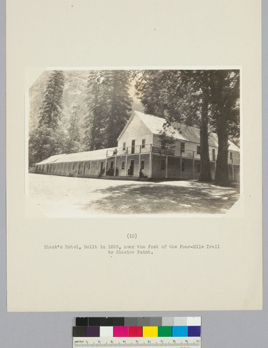 Black's Hotel, built in 1869, near the foot of the Four-Mile Trail to Glacier Point