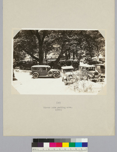 Mirror Lake parking area. (1926)