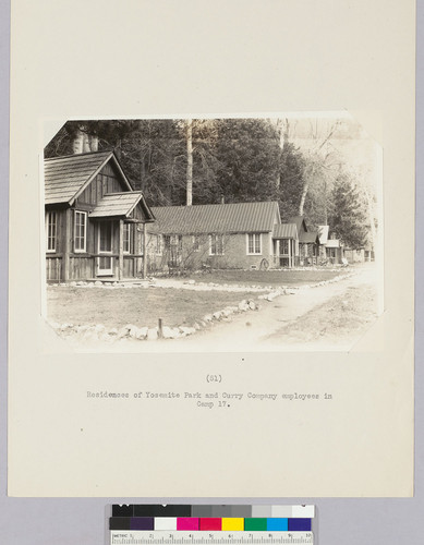 Residences of Yosemite Park and Curry Company employees in Camp 17