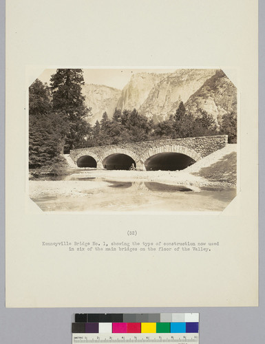 Kenneyville Bridge No. 1, showing the type of construction now used in six of the main bridges on the floor of the Valley