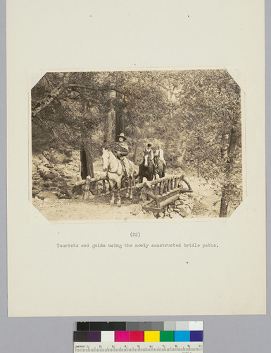 Tourists and guide using the newly constructed bridle paths