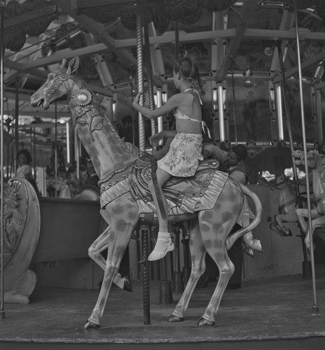 Girl on Giraffe, from Carousel, San Francisco