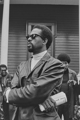 Eldridge Cleaver, Minister of Information for the Black Panther Party, Editor of The Black Panther, Author of Soul on Ice, #40 from A Photographic Essay on The Black Panthers