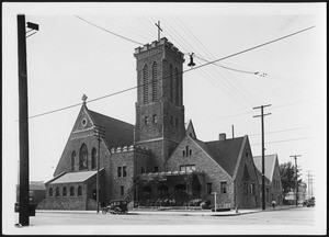Exterior view of Trinity Methodist Church, 1900