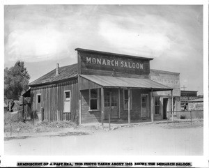 Monarch Saloon in Newhall, Los Angeles, 1903