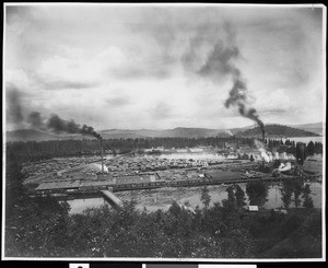 A panoramic view of the city of Coeur d'Alene, Idaho