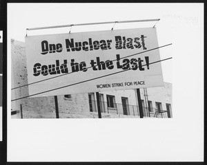 Anti-nuclear billboard on Santa Monica Boulevard in West Hollywood, June, 1981