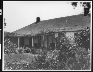 Exterior view of a house at Rancho Charro, ca.1900