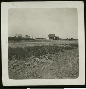 Exterior view of the first frame building in Brawley, ca.1903