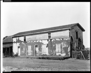 Exterior view of the Serrano house in Old Town, San Diego, ca.1910