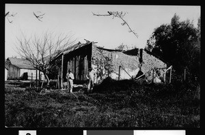 Exterior view of the Rafael Peralta Adobe, 1936