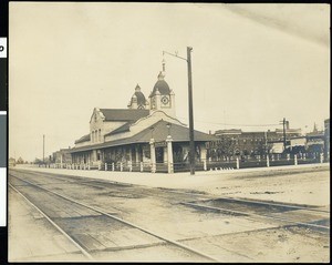 An exterior view of Northern Pacific Depot, Bismarck, North Dakota