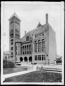 Exterior view of Los Angeles City Hall, ca.1890