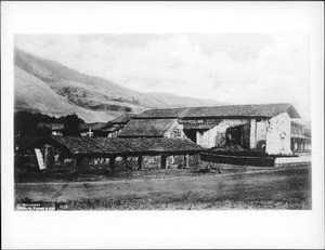 Oldest view of Mission San Jose de Guadalupe in San Jose, ca.1876