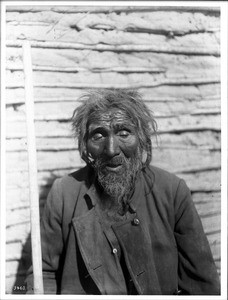 Portrait of Avarigne, an old Yuma Indian man, ca.1900