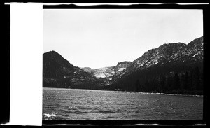 View of Lake Tahoe and the surrounding hills